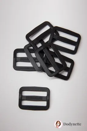 Boucles coulissantes pour sac banane Charly - lot de 8 boucles plastique 25mm